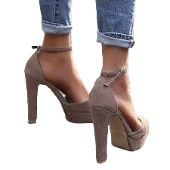 Zara Platform Suede Heels 36 - Picture 7 of 8